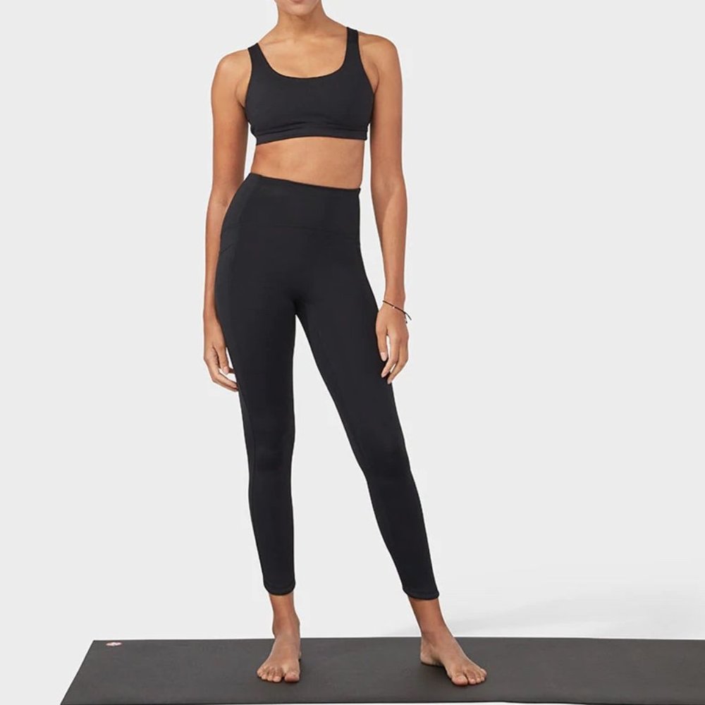 Manduka Presence Leggings Black Size M NWT